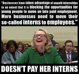 Doesn't Pay Her Interns